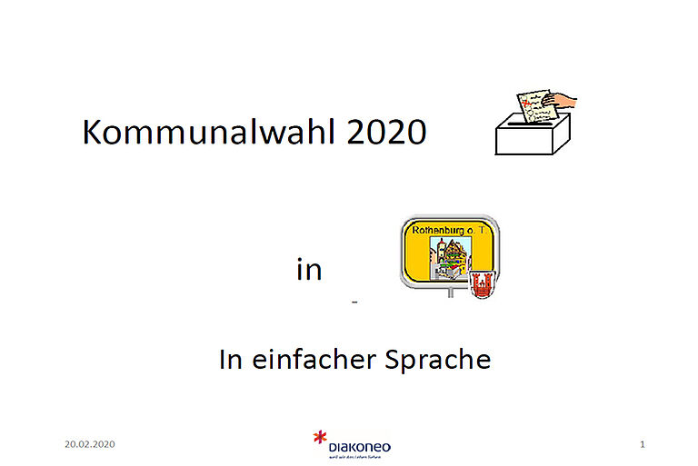 Wahlveranstaltung in leichter Sprache zu den Kommunalwahlen in Bayern