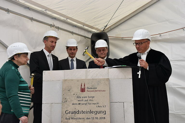 Grundstein für neues Zuhause für Senioren in Bad Windsheim gelegt
